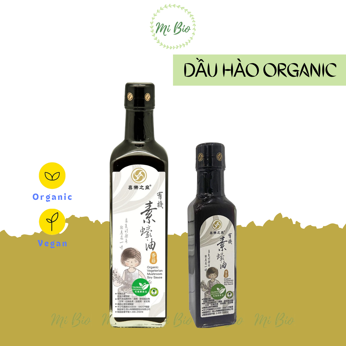Dầu hào thuần chay hữu cơ từ nấm chai 210ml 500ml JoySpring
