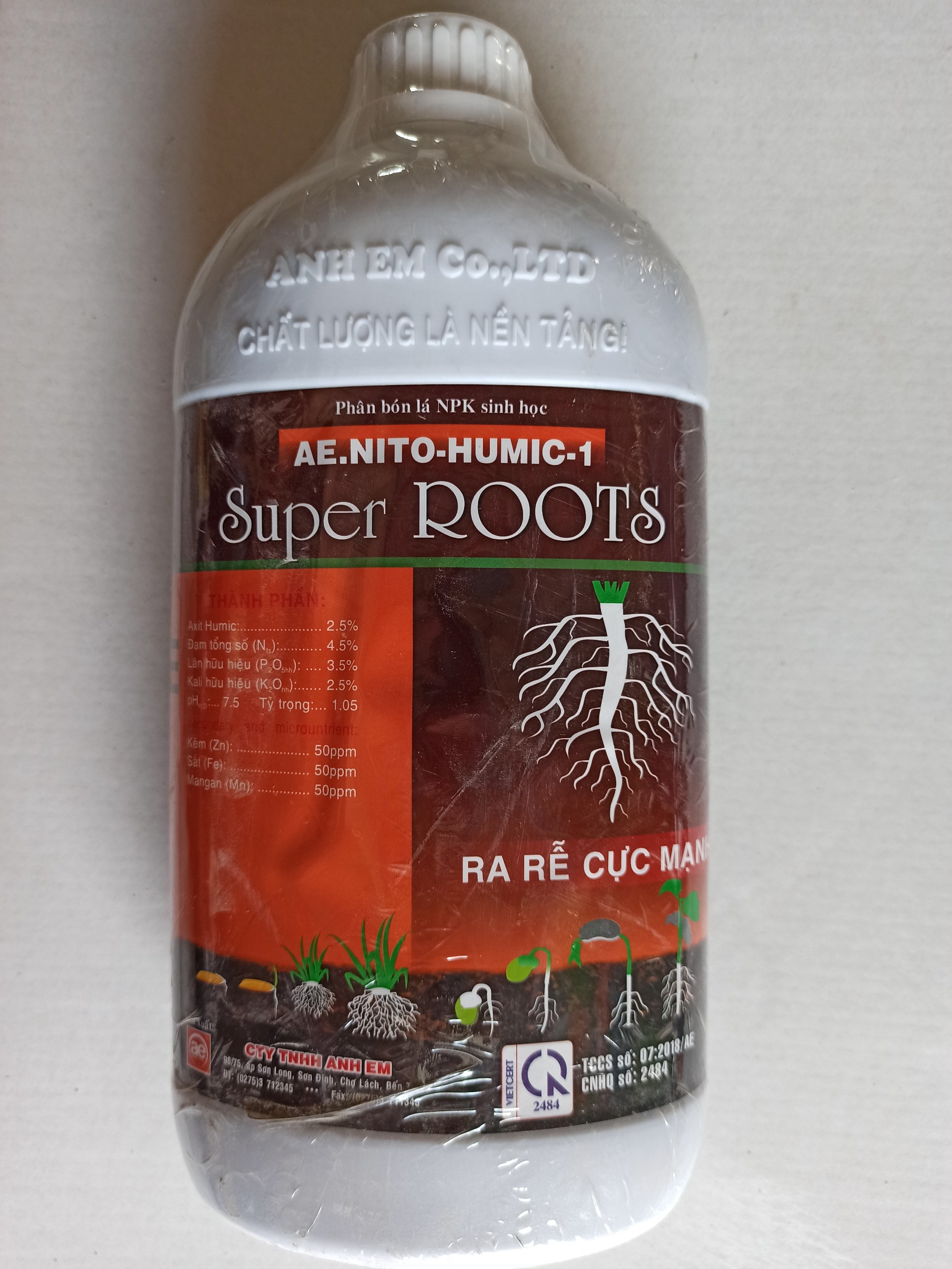 AE.NITO-HUMIC-1 Super ROOTS - Ra rễ cực mạnh - Chai 500ml