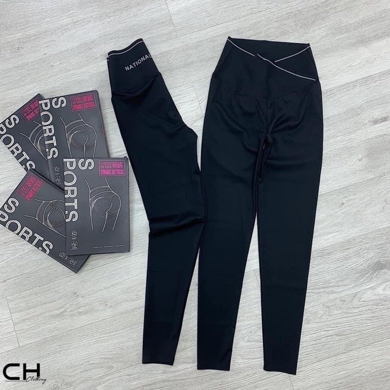 【HOT SALE】 Quần legging nữ cạp cao chất umi loại 1 gen bụng cho nữ - Full hộp