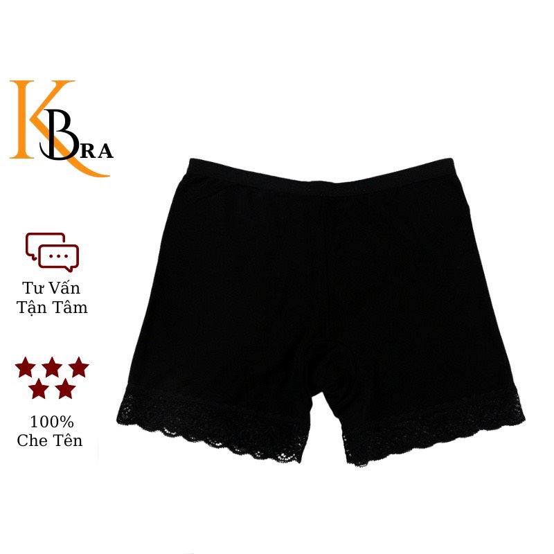 Quần mặc váy cotton thông phối ren đẹp mã 0125