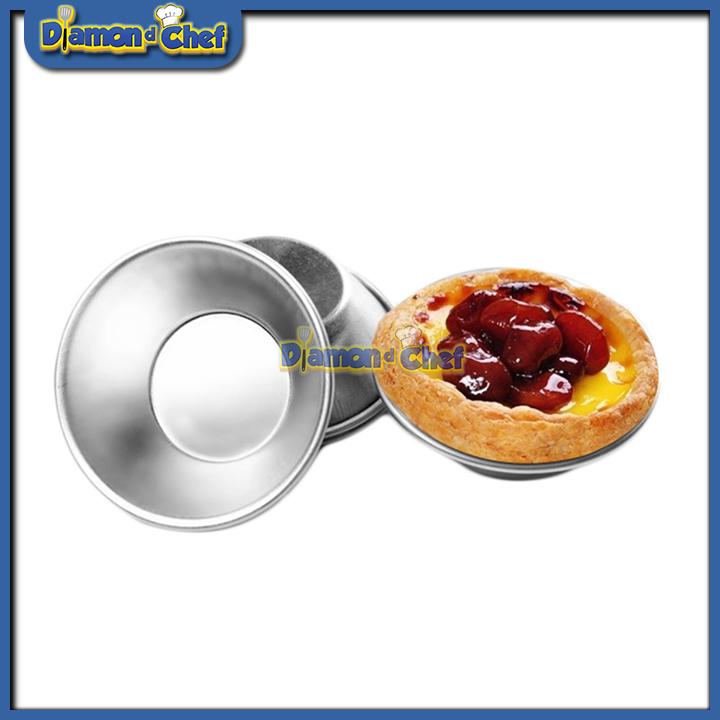 Bộ 10 khuôn nhôm bánh tart tròn 7cm