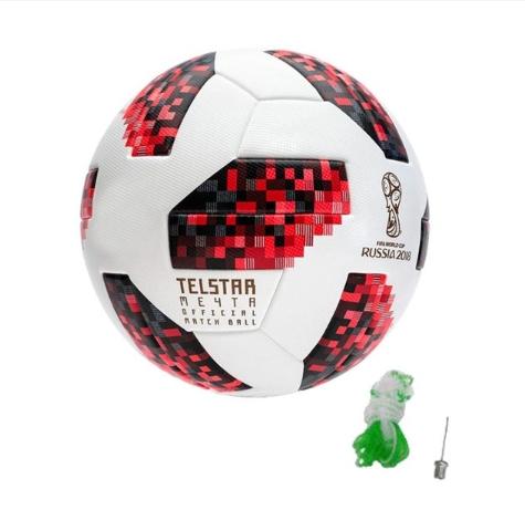 Quả bóng đá WC 2018 TELSTAR cao cấp Size 5 + Tặng kèm kim bơm và túi lưới