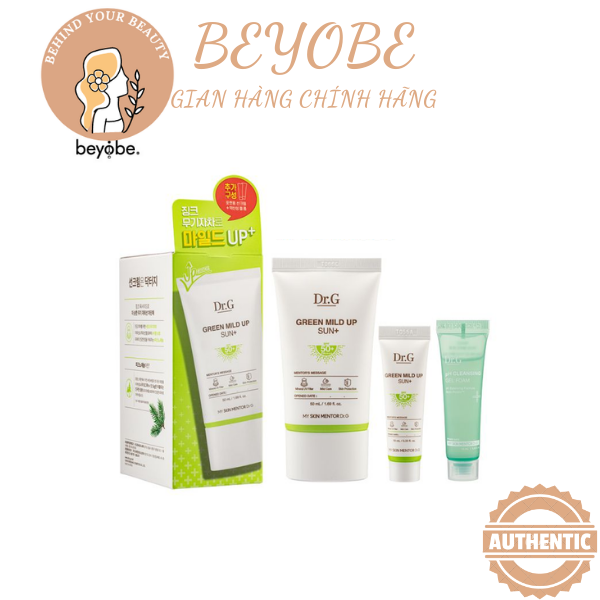 Set kem chống nắng cho da nhạy cảm dr g green mild sun kem chống nắng dr.g