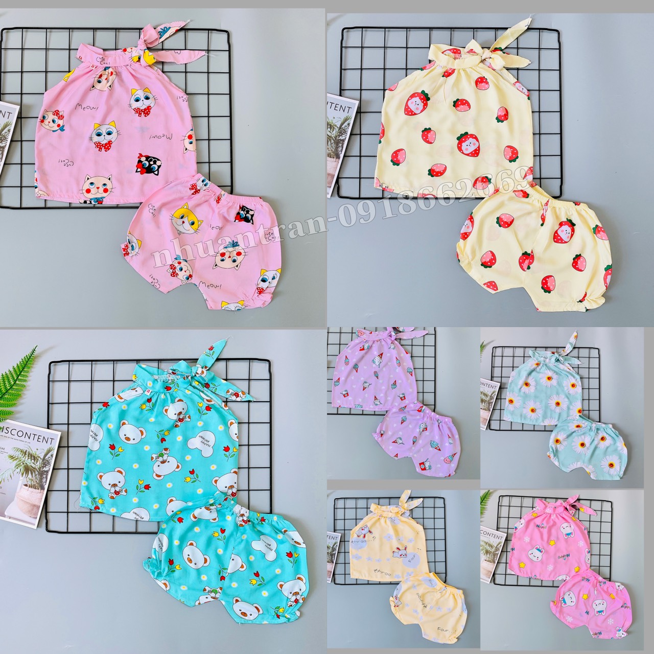 Bộ hè bé gái, mẫu lanh yếm chất lanh lụa cao cấp loại 1, size 3-18kg