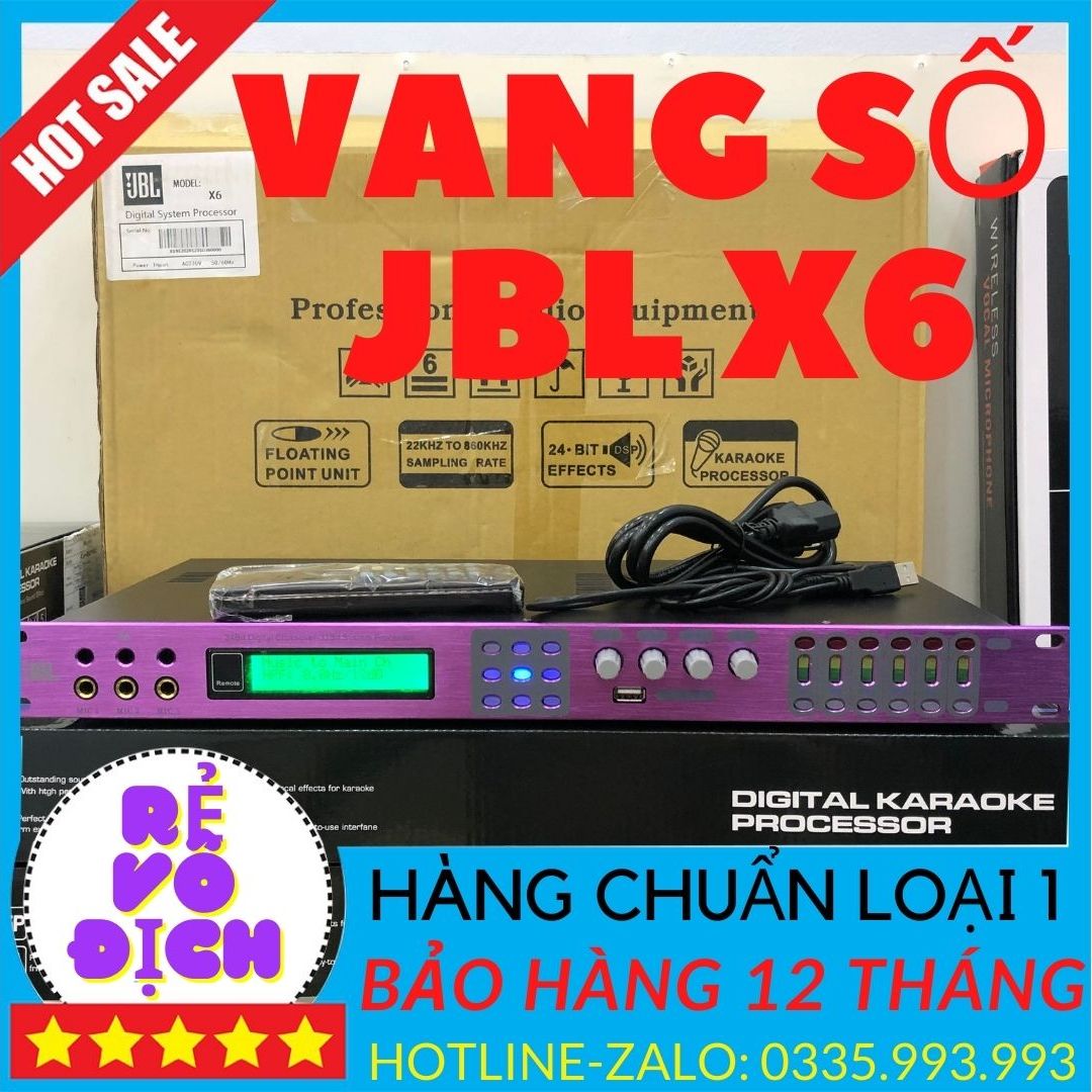 Vang số jbl x6 2 biến áp hàng chuẩn loại 1. vang số thịnh hành nhất