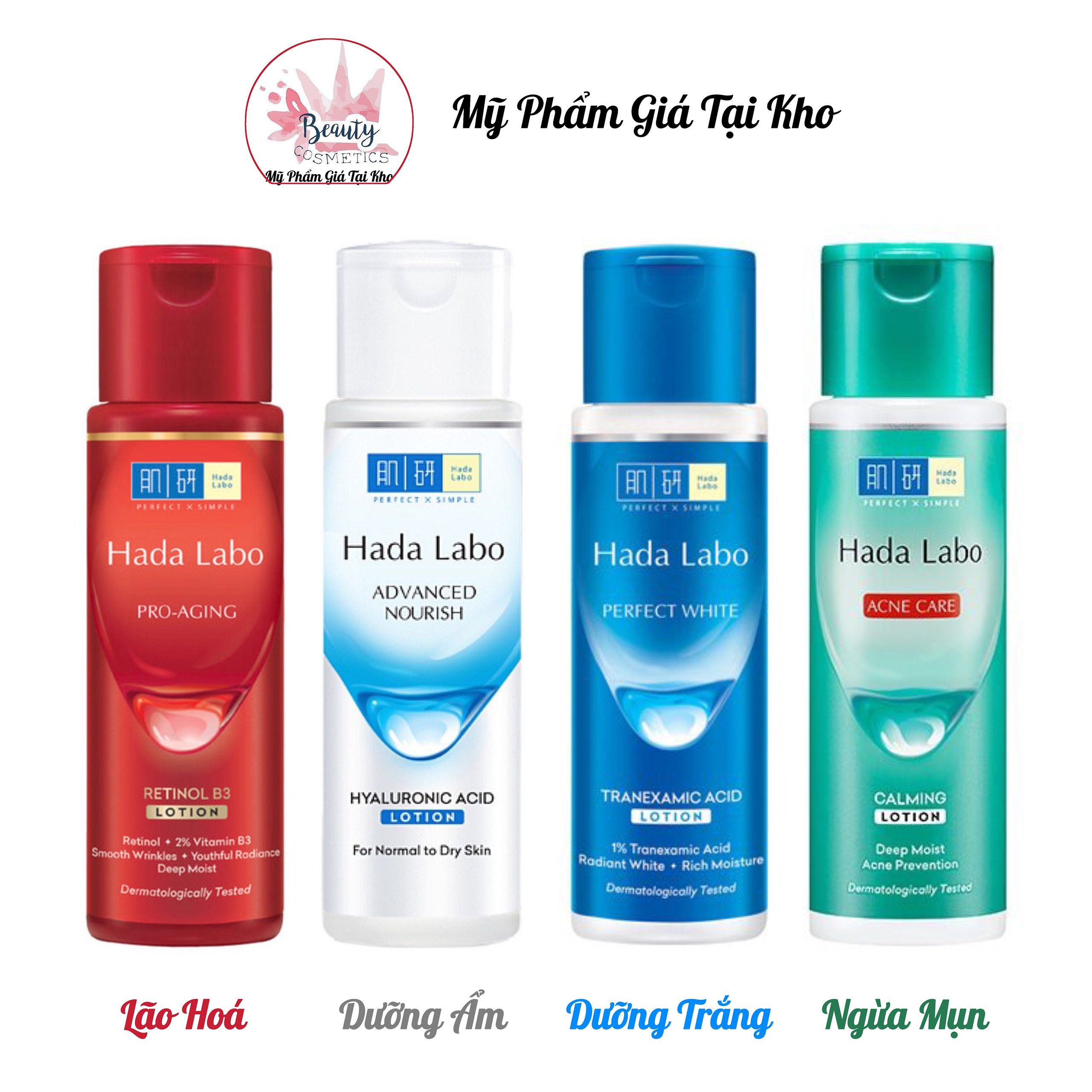 Dung dịch dưỡng da hada labo đủ loại 100ml