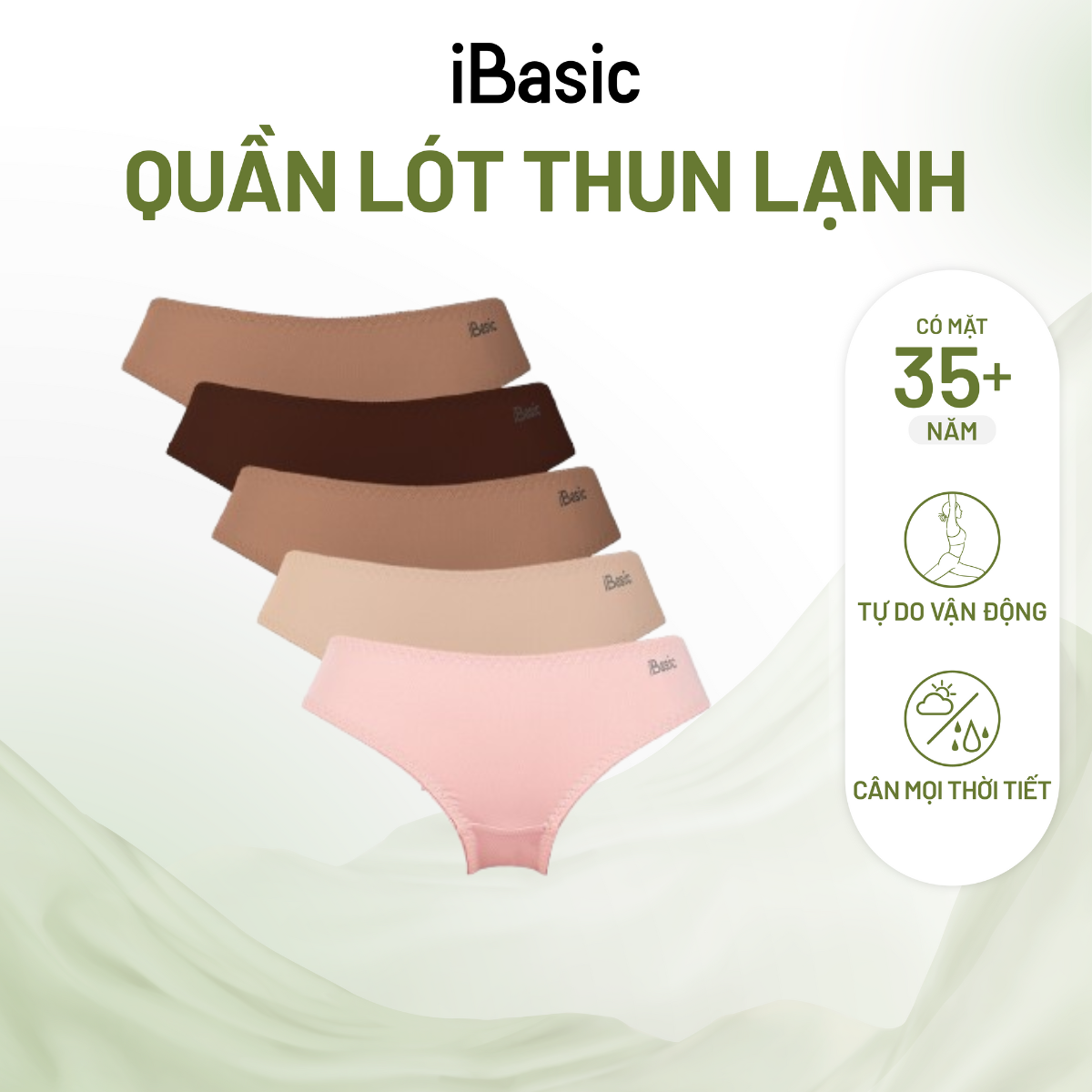  Combo 5 quần lót nữ iBasic bikini PANW130 
