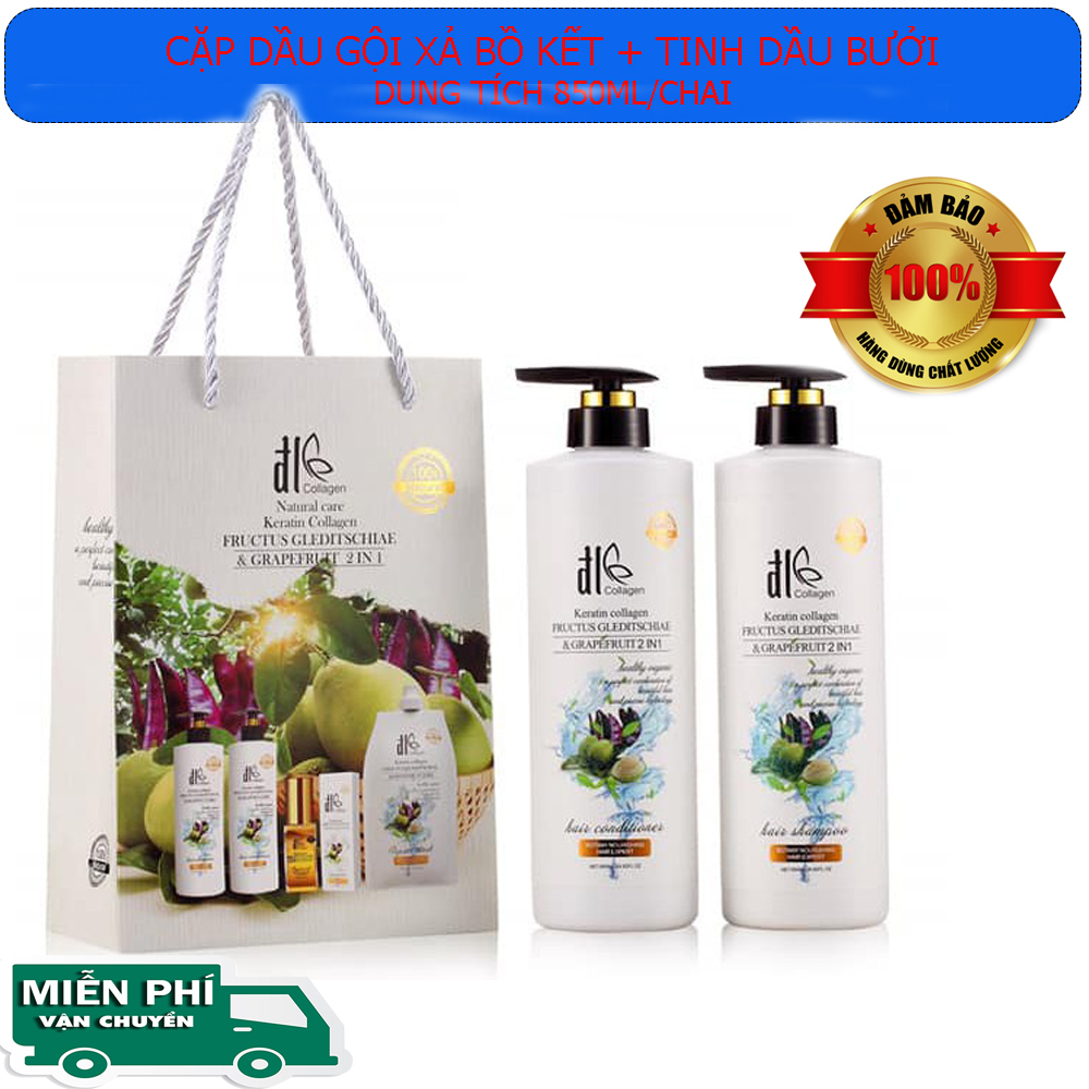 [Chính Hãng],Cặp Dầu Gội , Combo Gội Xả  Cao Cấp Bồ Kết + Tinh Dầu Bưởi Dung Tích 850ml/1 chai - Ngăn Ngừa Rụng Tóc, Kích Thích Mọc Tóc, Phục Hồi Tóc Hư Tổn. Mùi Thơm Nhẹ Nhàng... Giúp tóc chắc khỏe, sáng bóng mềm mượt. Mua Ngay!