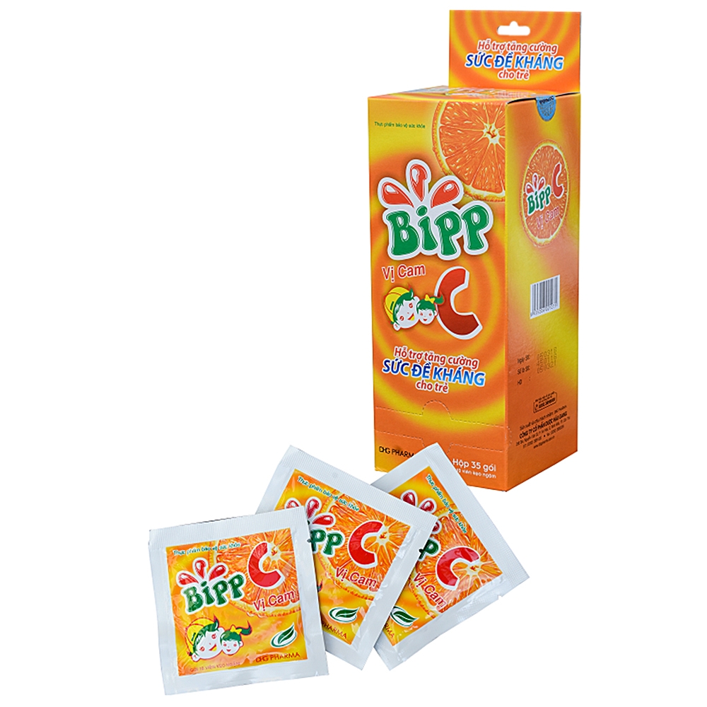 Kẹo ngậm Bipp C (Hộp 35 gói) ăn là mê