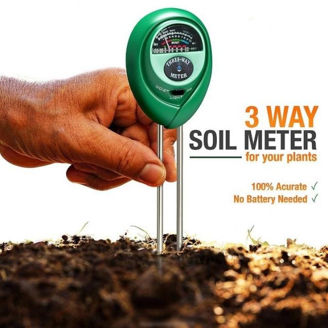 Máy đo ph đất - máy đo độ ẩm đất 3 trong 1