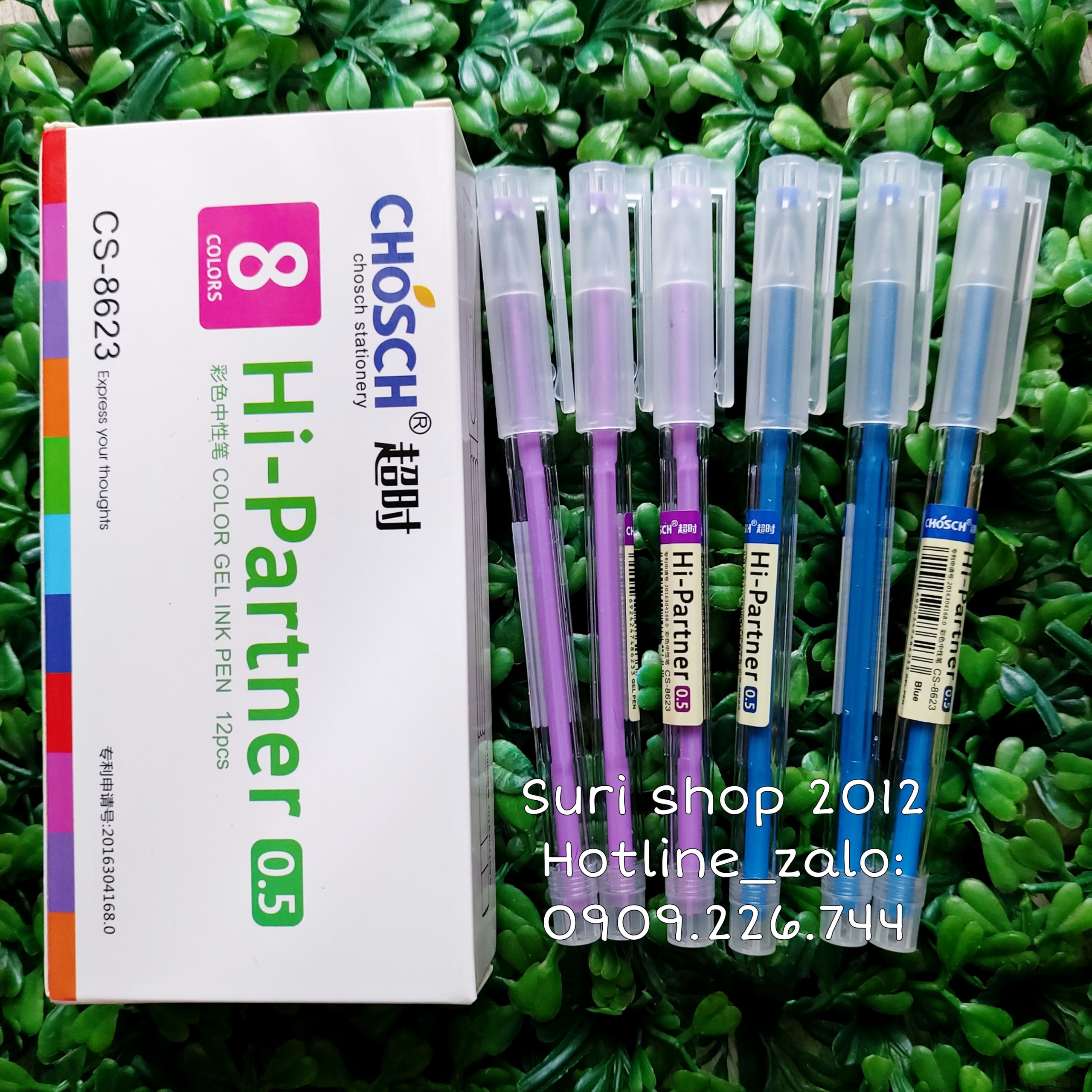 Hộp 12 cây bút gel Chosch 8623 ngòi 0.5mm phù hợp cho mọi độ tuổi