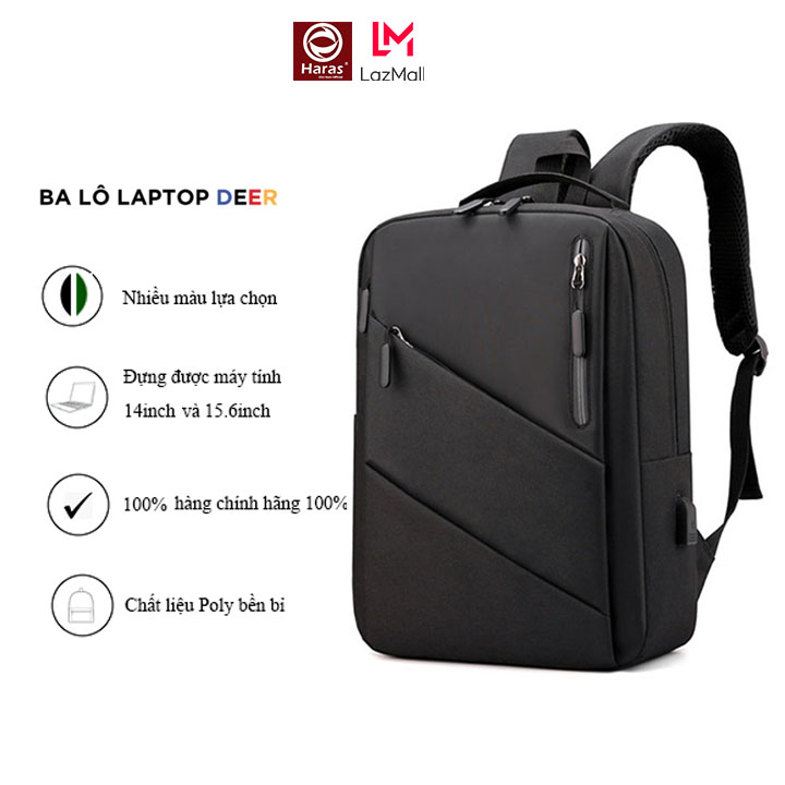 BaLo Laptop Cao Cấp, Balo Laptop 16 Inch, Balo Công Sở Văn Phòng HARAS Model 2023 - HR298