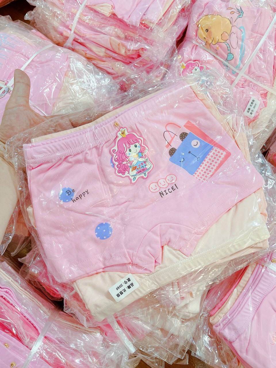 [Hoàn Tiền 12%] Combo 5 quần chip đùi công chúa cho bé gái 8-26kg