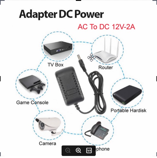Nguồn Adapter 12V 2A Chân to Có Đèn báo, dùng cho camera và thiết bị khác cũng đc, Bộ nguồn 12v 2a Giá 25,000 Đồng*Miễn phí vận chuyển