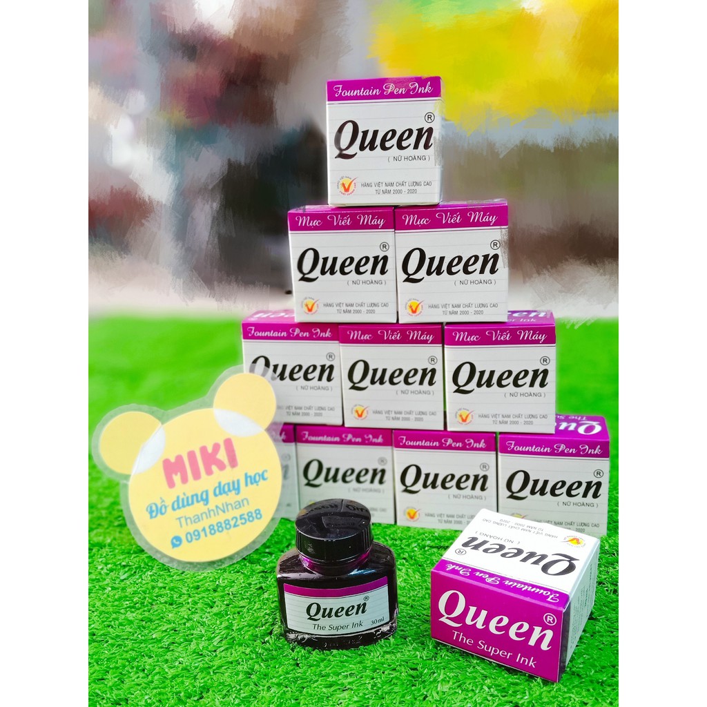 Mực queen tím cho học sinh _ combo 5 hũ