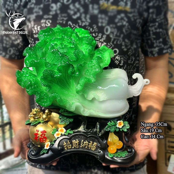 Tượng Phong Thủy Hồ Lô Bắp Cải Phong Thủy , Quà Tặng Tân Gia, Khai Trương , Trang Trí Nhà