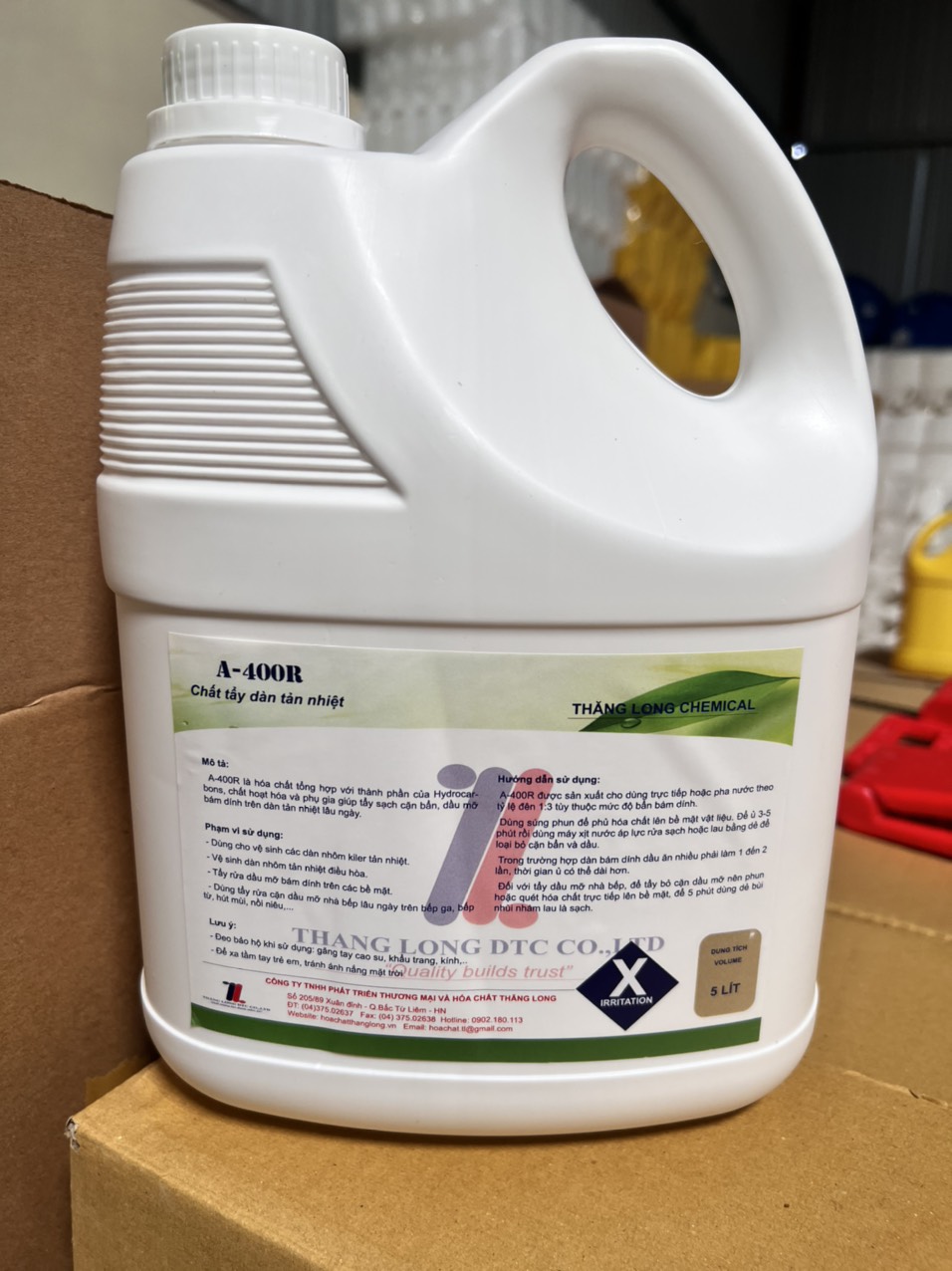 Chất vệ sinh dàn tản nhiệt Killer - rửa vỏ cục nóng A-400R can 4lit