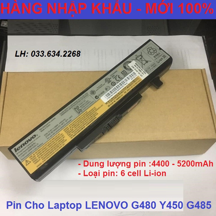 Pin Cho Laptop LENOVO G480 Y450 G485 - pin laptop LENOVO G480