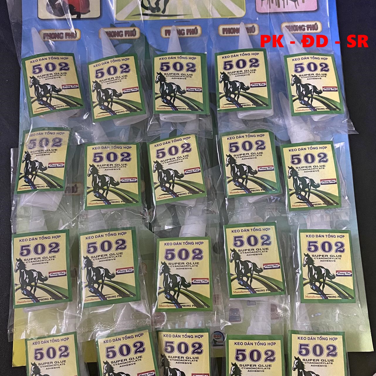 Keo 502 phong phú - keo dán sắt - dán gỗ - đá con ngựa chai 10gr - 1 chai - siêu rẻ