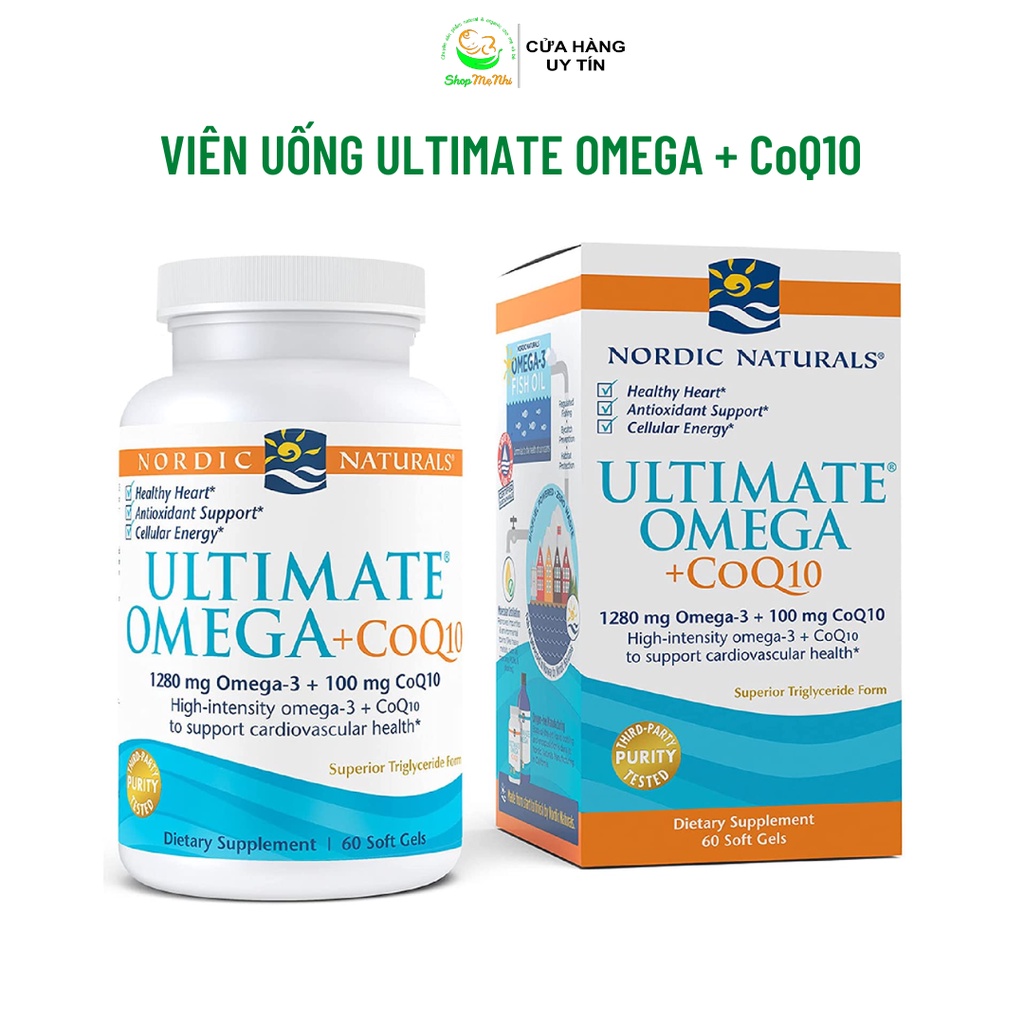 Viên uống dầu cá Omega và CoQ10 Nordic Naturals tăng cường sức khỏe tim