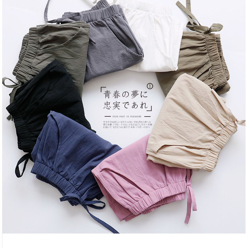 Quần short nữ, quần đùi nữ vải đũi siêu mát
