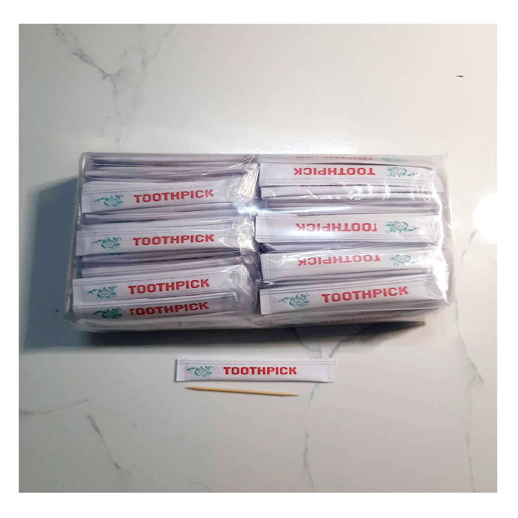 Tăm tre tiệt trùng tăm tre bọc giấy vip 300 cây