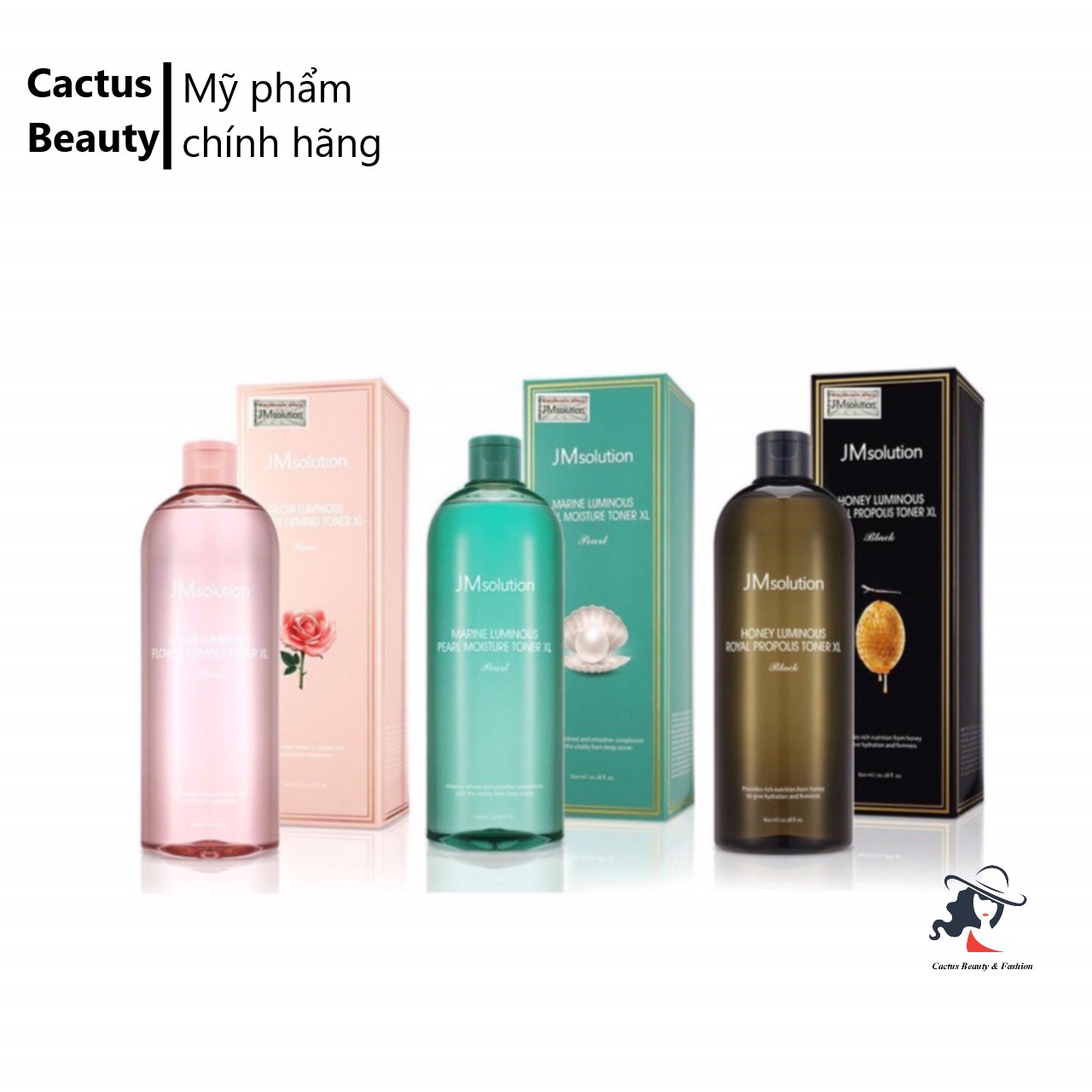 Nước hoa hồng jm solution 600ml đủ mùi