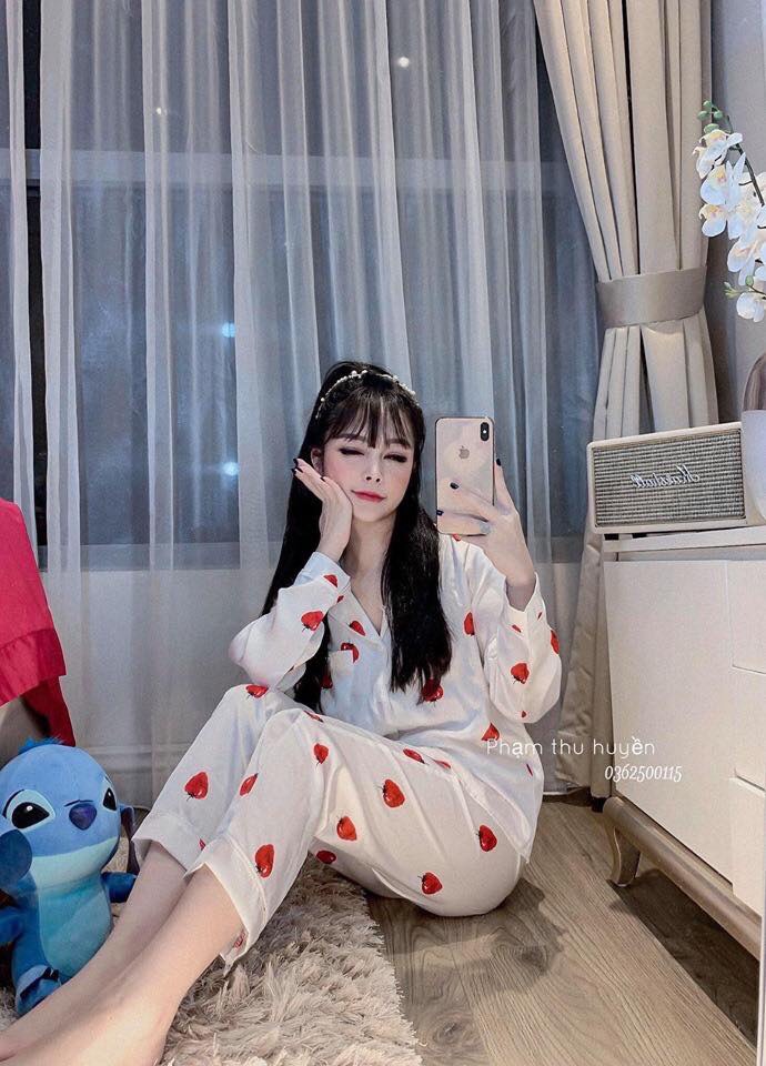 Bộ ngủ pijama dâu tây