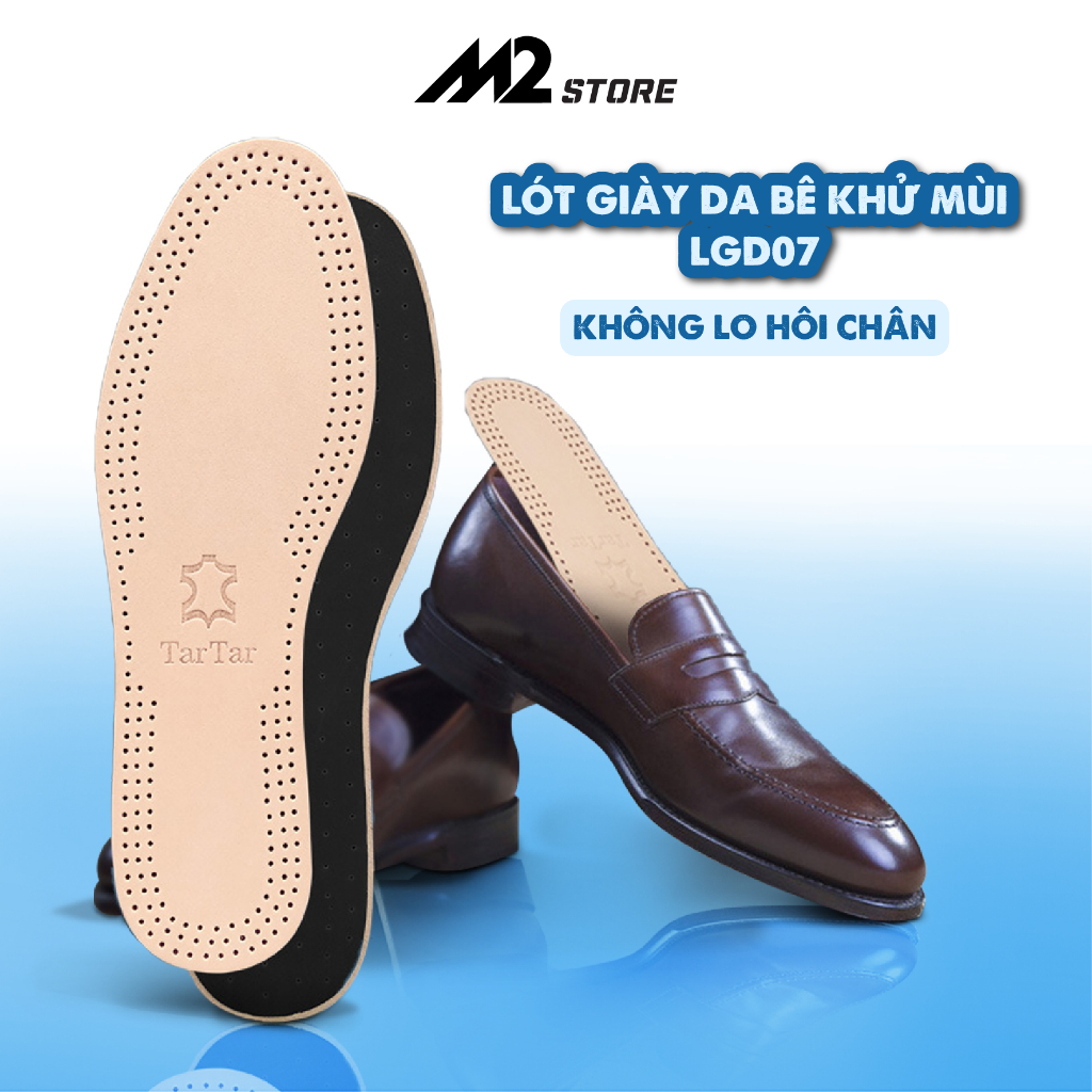Lót giày da bê khử mùi không bị hôi chân XIMO (LGD07)