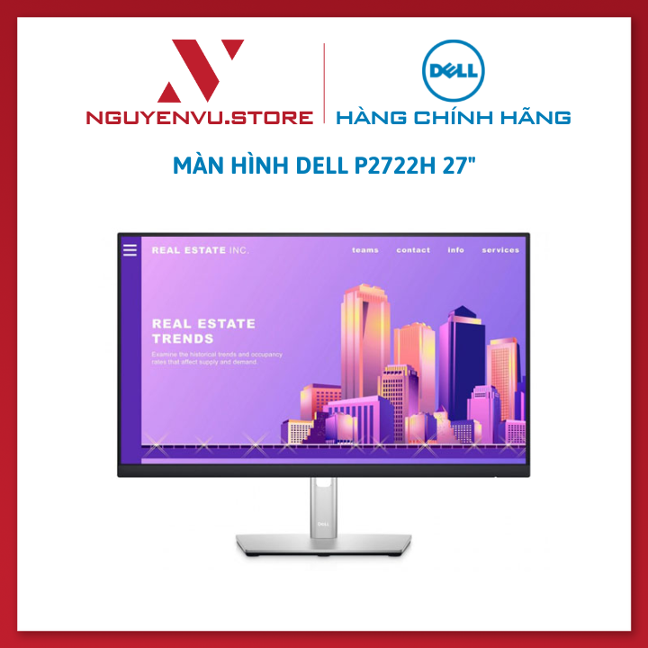 Màn Hình Dell P2722H 27inch FHD IPS 60Hz - Hàng Chính Hãng