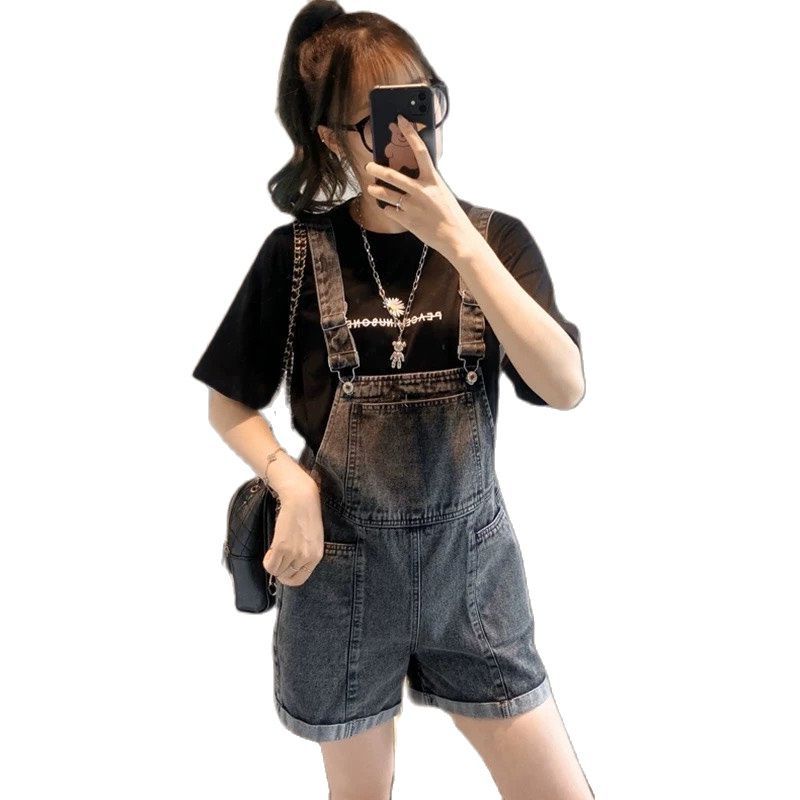 Yếm short jean nữ obokfashion, yếm bò đùi nữ co giãn nhẹ, phong cách thời trang hàn quốc ysjn003