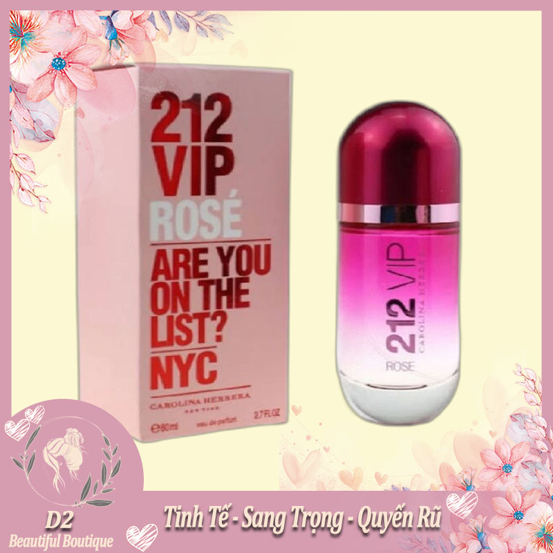 Nước hoa nữ carolina herrera 212 vip rose edp