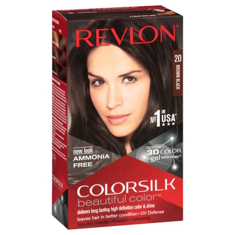 Thuốc nhuộm tóc revlon số 20 colorsilk . màu nâu đen