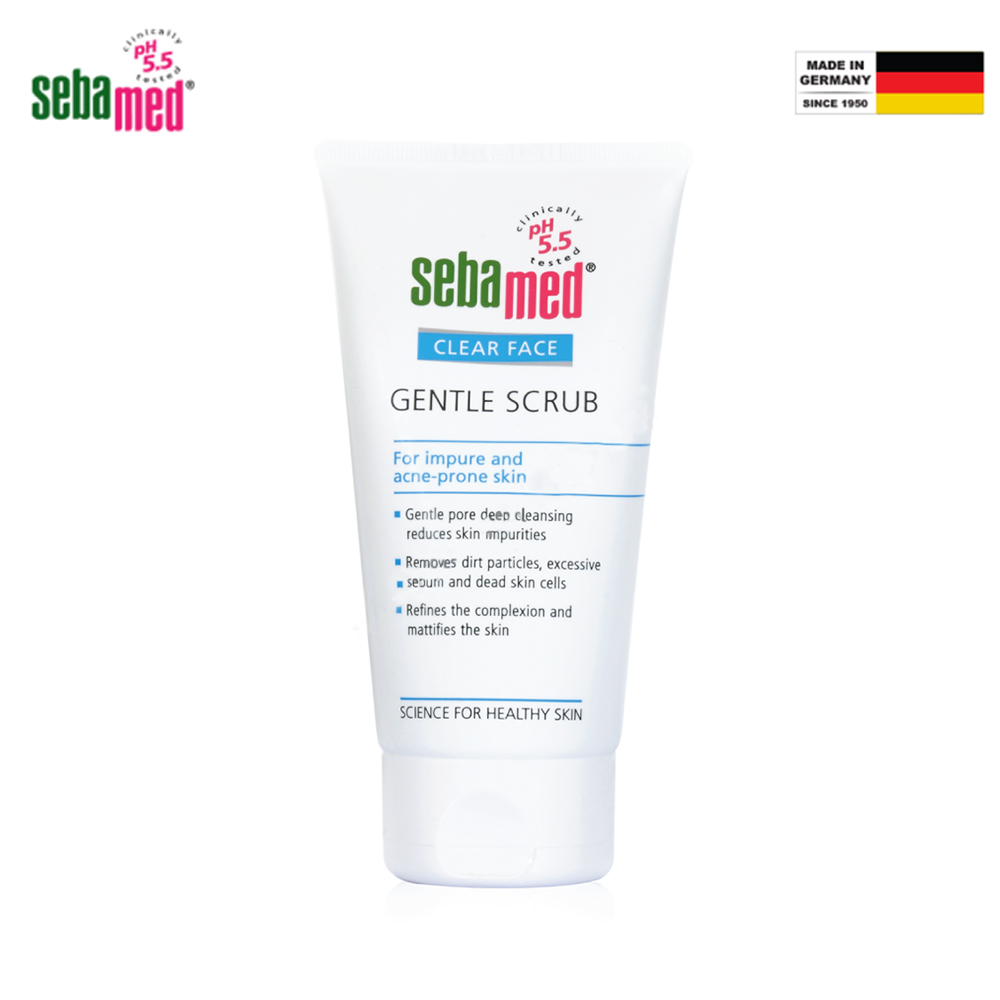 Sebamed Kem Tẩy Tế Bào Chết Kháng Khuẩn Và Giảm Mụn Clear Face Gentle Scrub pH5.5 150ml
