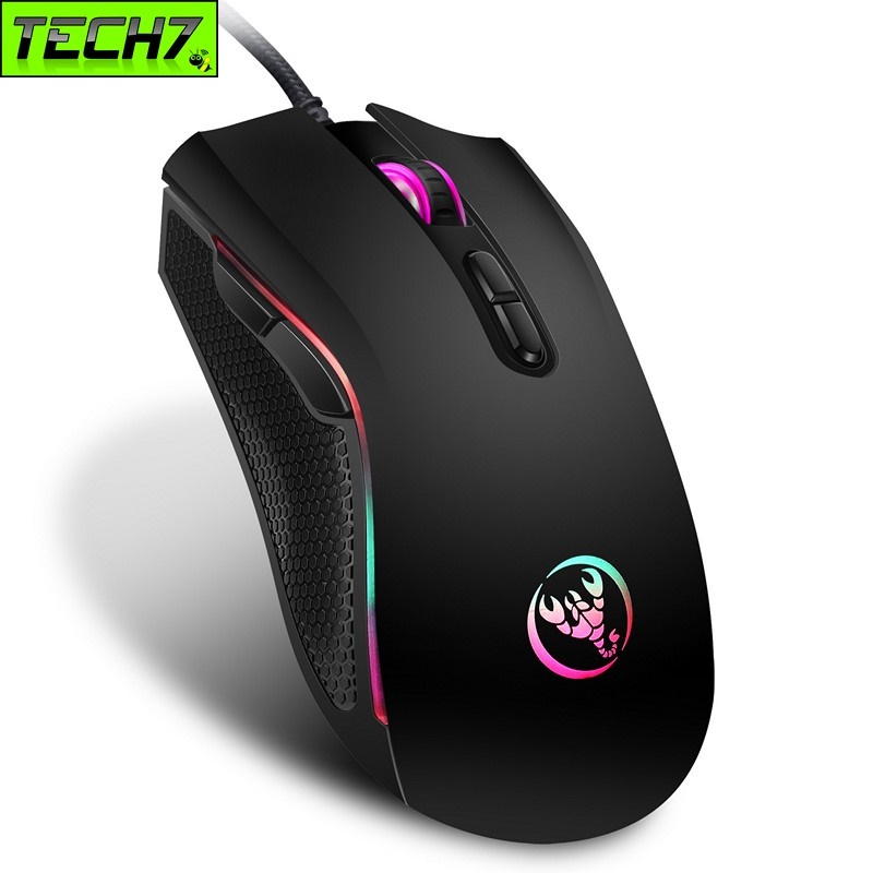 Chuột LED RGB 3200 DPI Gaming Mouse A868 chống mỏi cổ tay cho máy tính laptop