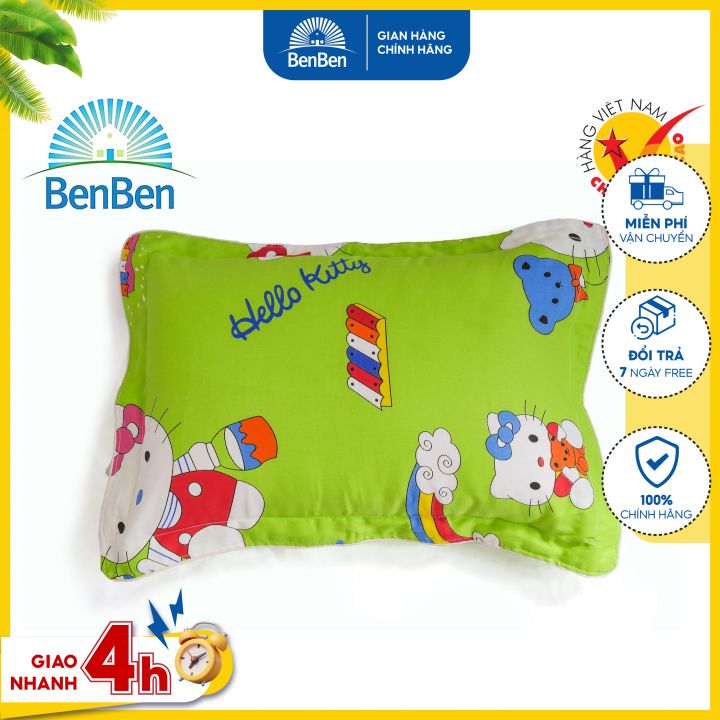 Ruột gối hơi em bé size 30 x 40 cm hàng Việt Nam cao cấp + tặng vỏ gối cùng size - Ben Ben - gối cho bé
