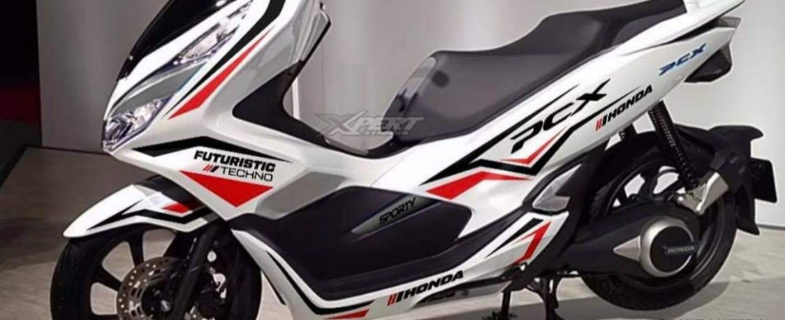 Tem xe PCX , tem rời cao cấp dán xe trắng