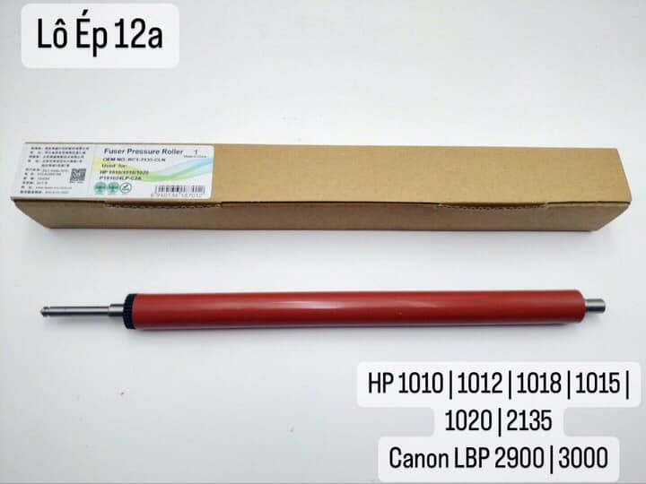 Trục lô ép sấy máy in canon 2900 3000 hp 1020 1010 12A (LOẠI TỐT) - Rulo ép sấy canon 2900 1020 12A - Ru lô sấy 2900 12A