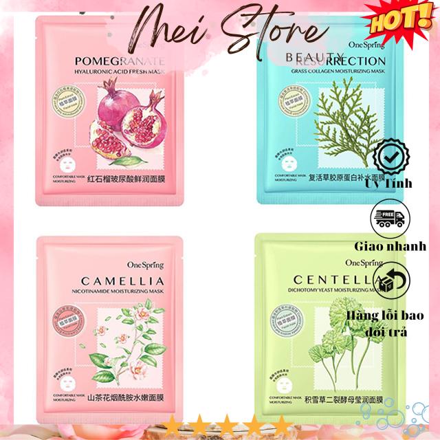 Mặt nạ one spring 4 vị dưỡng trắng cấp ẩm thu nhỏ lỗ chân lông