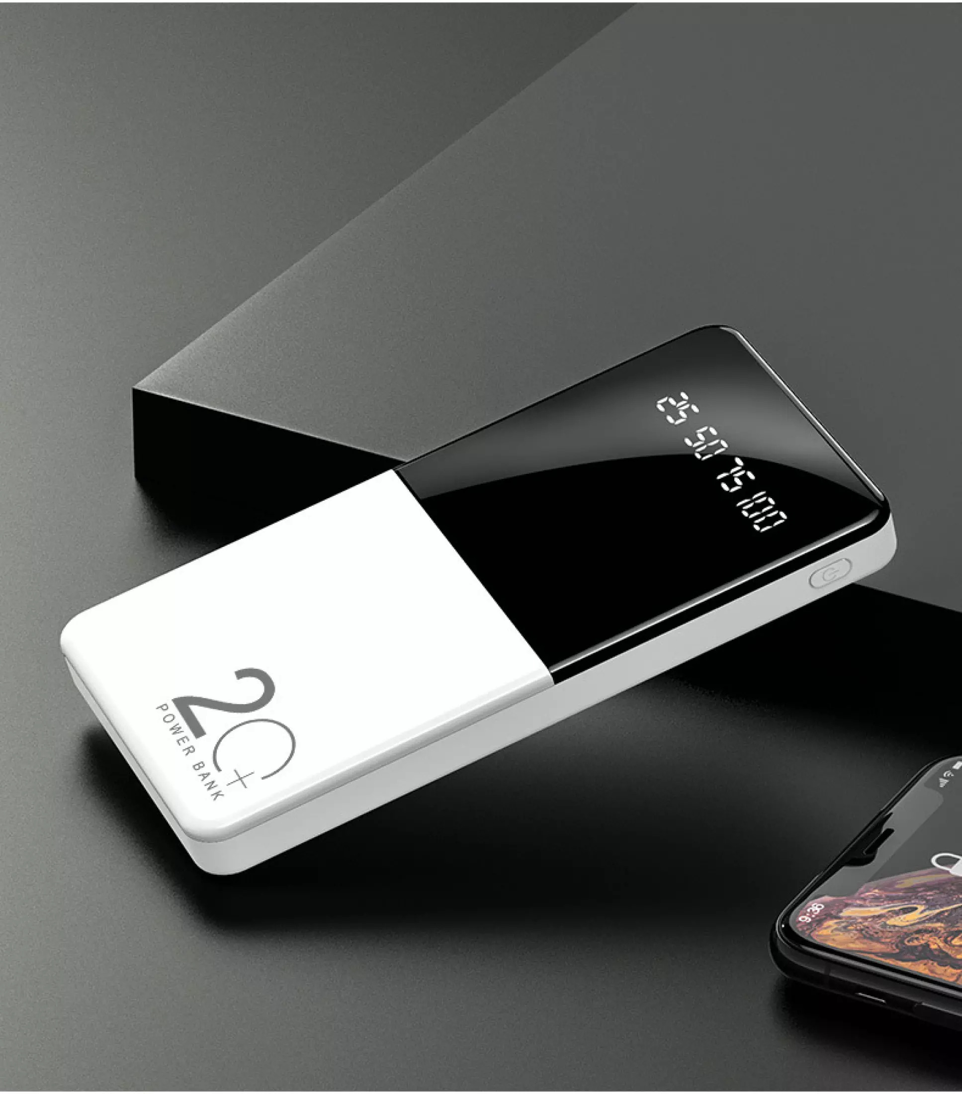 (FREE SHIP 20K) Pin sạc dự phòng cao cấp MG-20 dung lượng 10000mAh thiết kế mỏng nhẹ, đèn pin kép siêu sáng, 2 cổng output-[MYGOOD]
