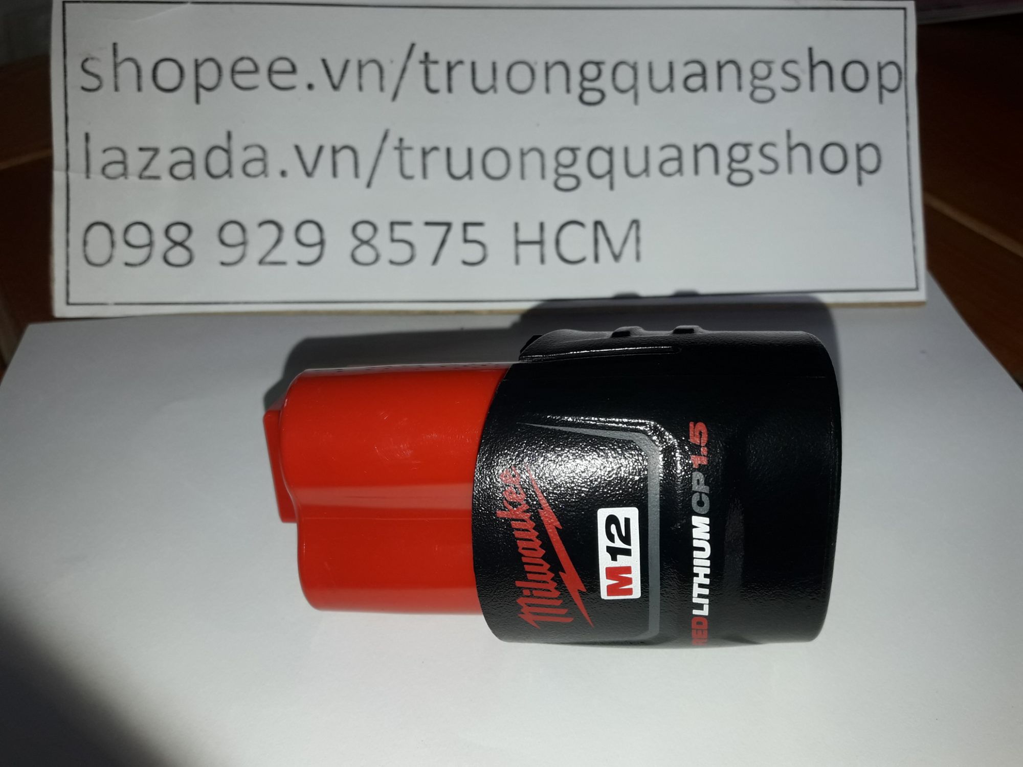 Pin Milwaukee m12 chính hãng Milwaukee, loại m12,dung lượng 1.5A