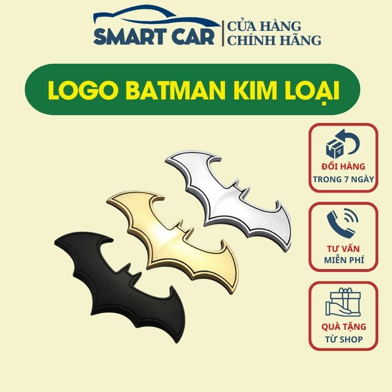 Logo batman người dơi 3d kim loại trang trí ô tô, xe hơi