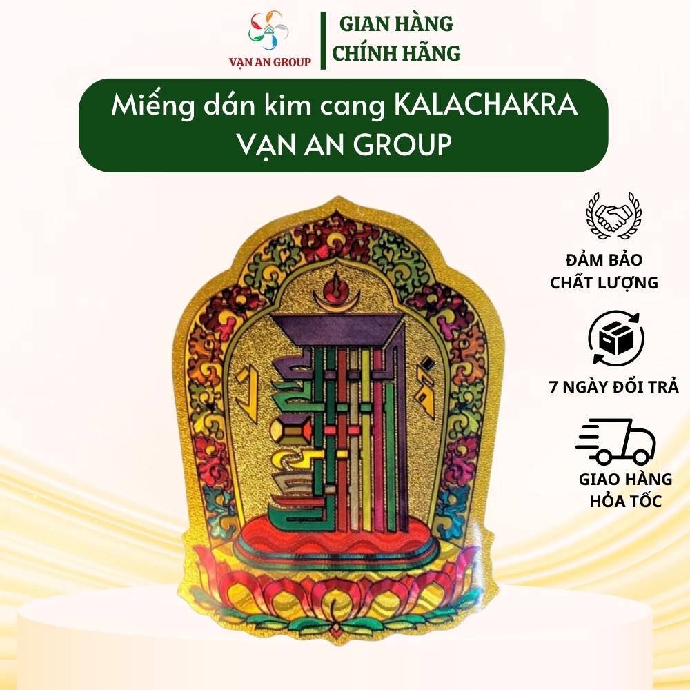 Miếng dán thời luân kim cang kalachakra, miếng dán thập tự tại cầu bình an, may mắn, tài lộc