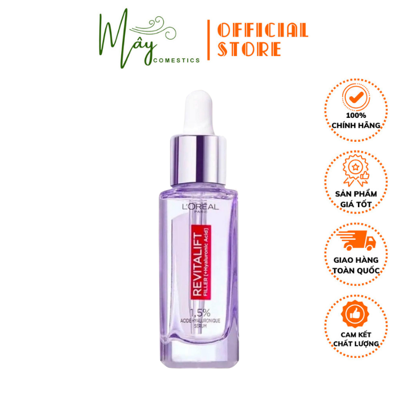 Serum siêu cấp ẩm & giảm nếp nhăn serum l'oreal paris revitalift pure hyaluronic acid 1.5% 30ml