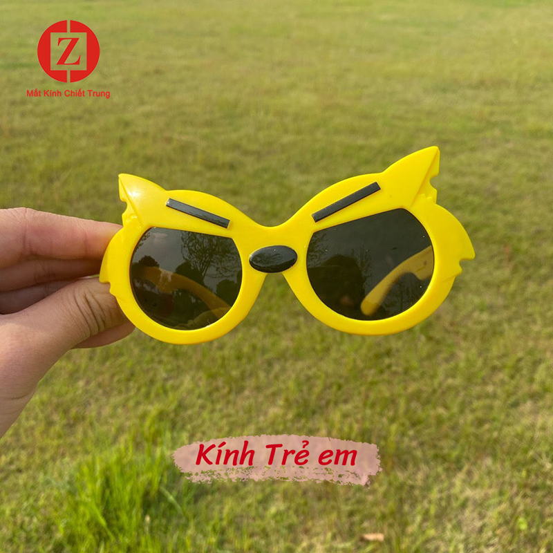 Kính thời trang siêu nhân hoạt hình mèo cho bé, kính mắt chống nắng, chống bụi 6 màu dễ thương, mã T1591