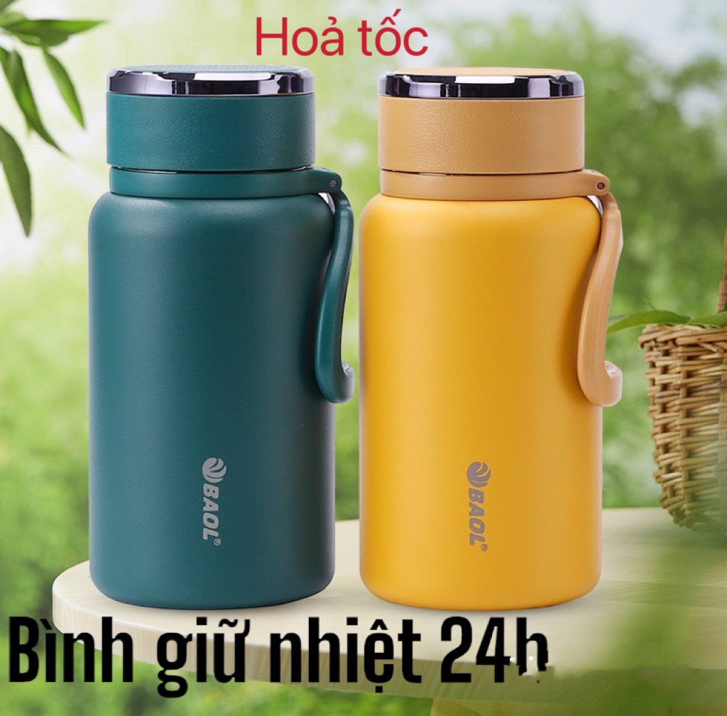 [1000ml] bottle heat preservation stainless steel 304 genuine Baol model WL32 sanding paint multicolour for yourself to chọn-giữ thermal good for both hot and cold all day long.