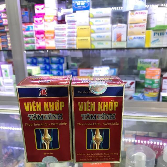 Viên khớp tâm bình viên uống thoái hóa xương khớp