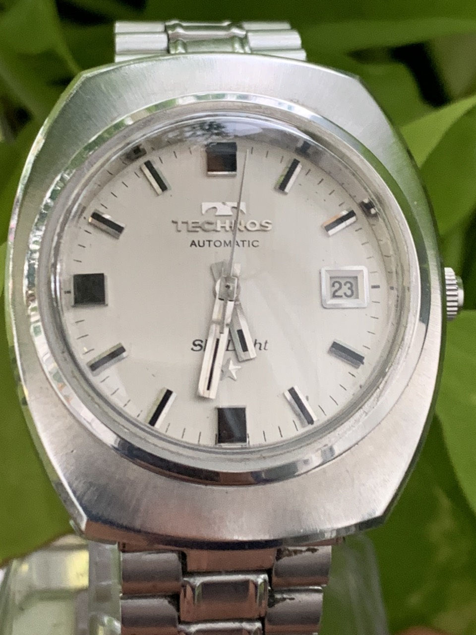 Đồng hồ nam Technos Automatic mặt màu trắng 1 lịch của Thuỵ