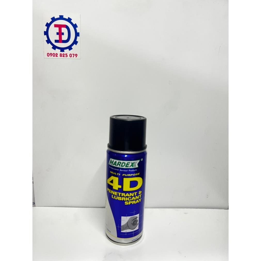 Chai xịt bôi trơn, chống rỉ sét đa dụng Hardex 4D - 400ml