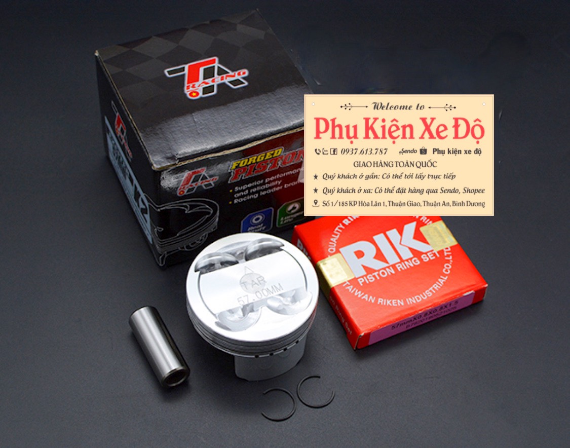 Bộ piston nén tar-fjn 57mm cho exciter